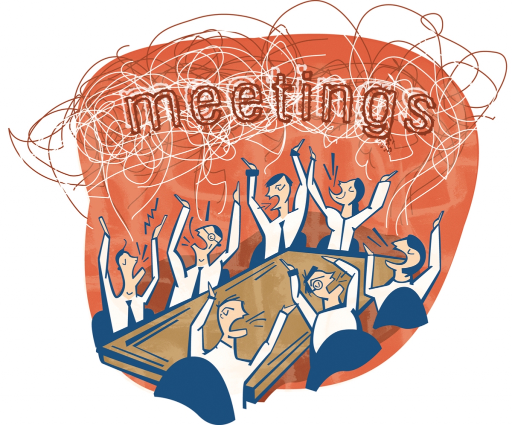 Meetings Illustration by Amanda Woodward